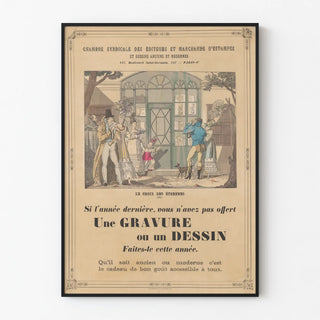 Vintage Poster of the Syndicate of Publishers and Print Dealers of Paris
