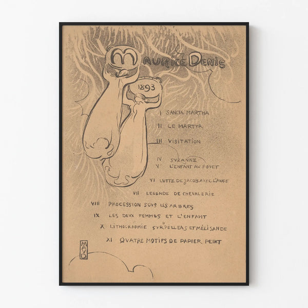 Maurice Denis Exhibition Poster 1893 Vintage Wall Decoration