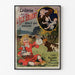Vintage Laiterie de l’Isle Briant, Angers poster, displayed in a thin frame on a light wall.