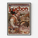 Vintage Luchon poster, the queen of the Pyrenees, displayed in a thin frame on a light wall.
