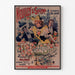 Vintage poster Neuilly, Flower Festival, 1894, shown in a slim frame on a light wall.