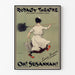Vintage poster Oh! Susannah!, Royalty Theatre, displayed in a slim frame on a light wall.