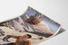 Vintage Saint-Gervais, Mont-d’Arbois poster, shown on a curved sheet, seen in perspective.