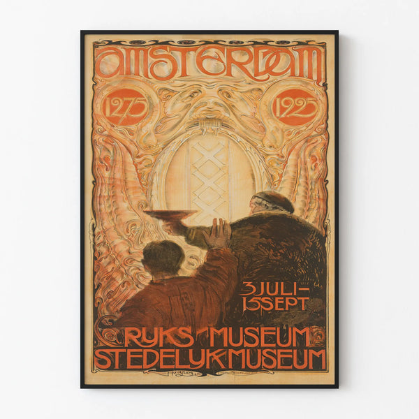 Vintage exhibition poster Amsterdam 1275-1925 wall decoration