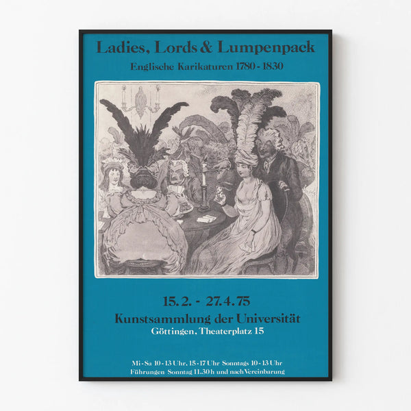 Vintage poster Ladies, Lords & Lumpenpack - English caricatures 1780-1830
