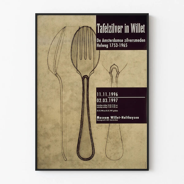 Vintage exhibition poster Tafelzilver in Willet