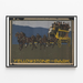 Yellowstone Park poster, shown in a slim frame on a light wall.