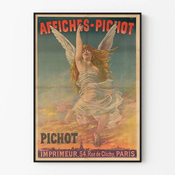 Vintage Poster Pichot Printer Rue de Clichy Paris