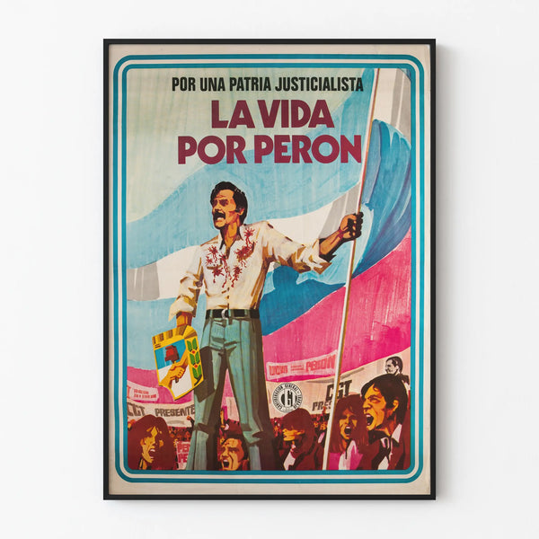 Wall Decoration Poster Honoring the Trade Union Leader José Ignacio Rucci