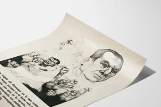Typographic Poster of the Graphic Federation of Buenos Aires 1973 with quote from Juan Perón