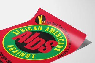 Prevention Poster African Americans Against AIDS