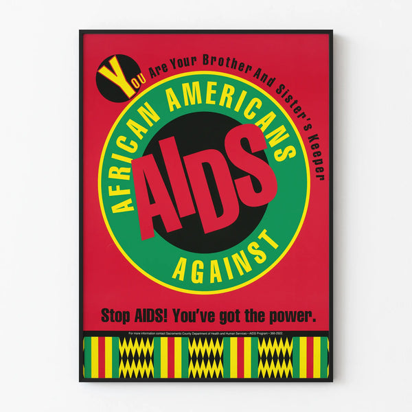 Prevention Poster African Americans Against AIDS