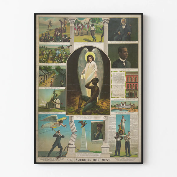 Historical Afro-American Monument Poster for wall decoration
