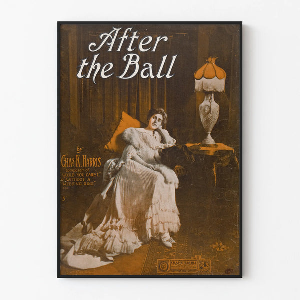 Vintage Poster After the Ball - Elegant Wall Decoration