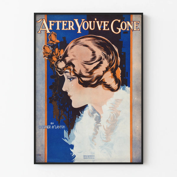 Vintage Poster After You're Gone - Retro Wall Decoration