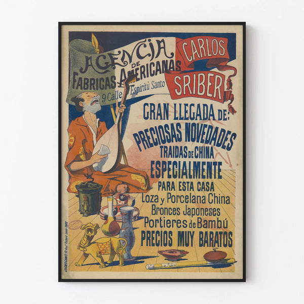 Vintage Poster Agencia de Fabricas Americanas Carlos Sriber