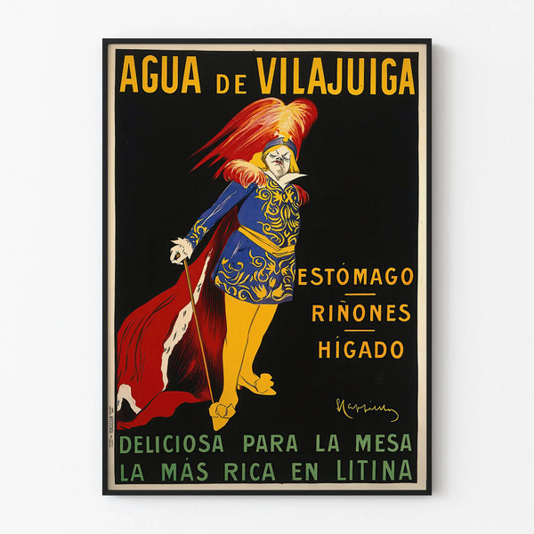 Vintage Agua de Vilajuiga Poster for Wall Decoration