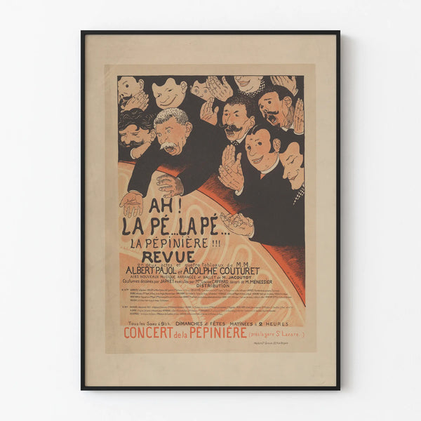 Vintage theater poster La Pépière revue
