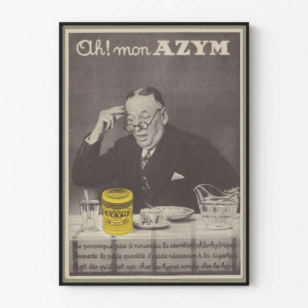 Vintage Advertising Poster Oh! My AZYM - Retro Wall Decoration
