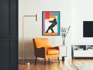 Decorative poster AIGA San Francisco modern abstraction