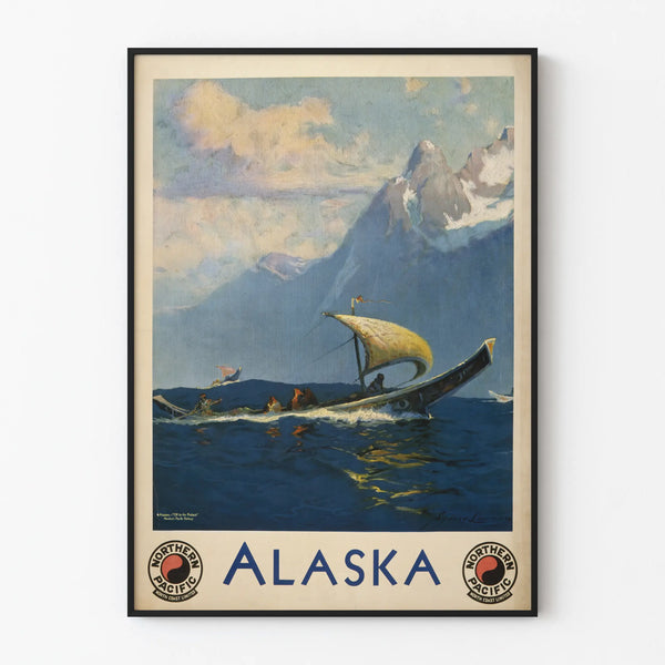 Vintage Poster Alaska Northern Pacific North Coast Limited