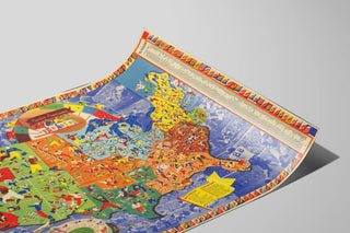 American Football Map Poster by Albert Richard — artwork view