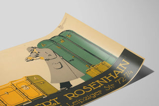 Vintage poster Albert Rosenhain Berlin Leipzig Str 72-74 — artwork view