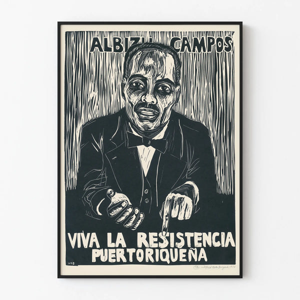 Decorative Poster Albizu Campos Long Live the Puerto Rican Resistance