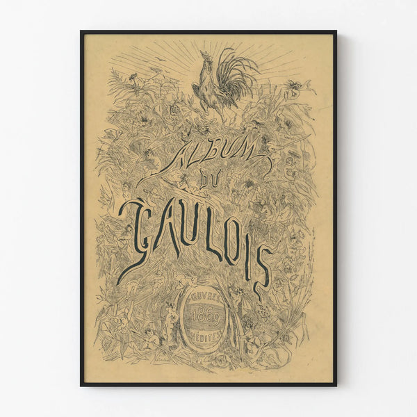 Vintage Poster of the Gaulois Album - Antique Decorative Illustration