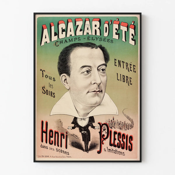 Vintage poster Alcazar d'Été Henri Plessis wall decoration