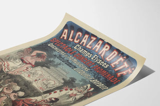 Vintage poster of Alcazar d'Été show on the Champs Élysées