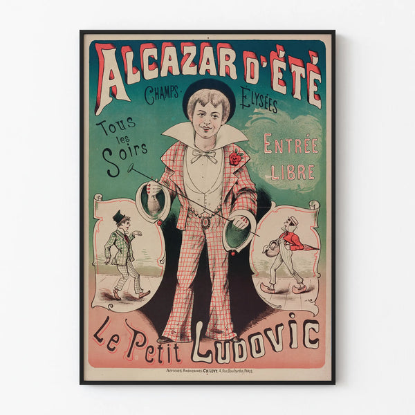 Vintage poster of Alcazar d'Été Le Petit Ludovic Champs-Élysées