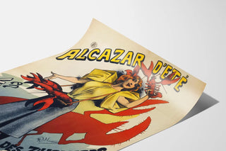 Vintage poster of Alcazar summer revue Want some lobsters
