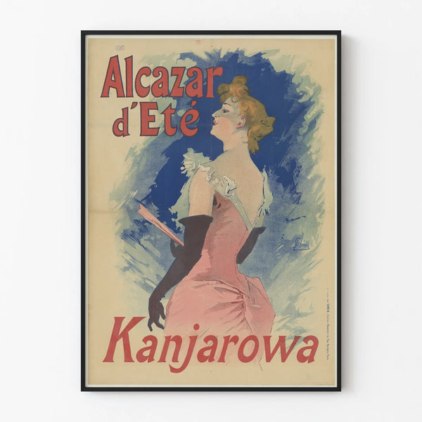 Vintage Alcazar Summer Poster Kanjarowa - Retro Wall Decoration