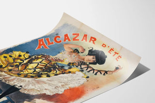 Vintage Poster of Summer Alcazar La Belle Otero