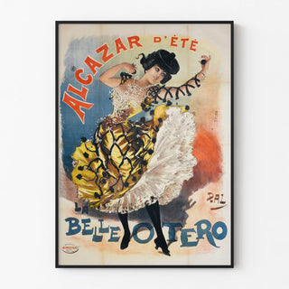 Vintage Poster of Summer Alcazar La Belle Otero
