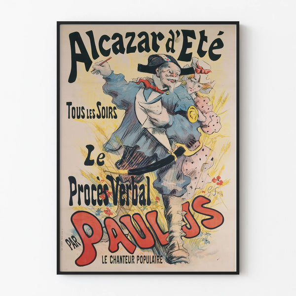 Vintage Alcazar Summer Poster by Paulus - Artistic Wall Decoration
