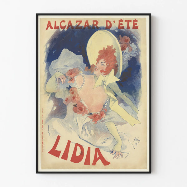 Vintage Alcazar Summer Lidia Poster for Wall Decoration