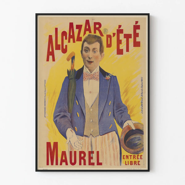 Vintage Alcazar Summer Poster Maurel - Retro Wall Decoration