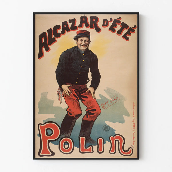 Vintage Alcazar Summer Poster Polin - Retro Wall Decoration