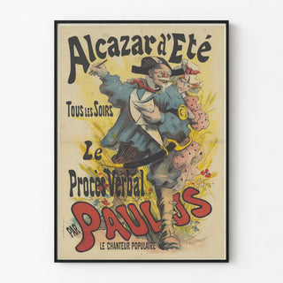 Vintage Summer Alcazar Poster - The Official Report by Paulus
