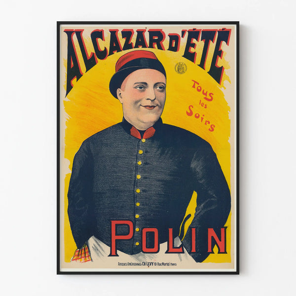 Vintage Summer Alcazar Poster Every Evening Polin