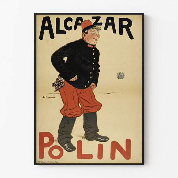 Vintage Alcazar Polin Poster for Wall Decoration
