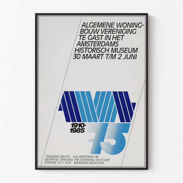 Modern Decorative Poster 75th Anniversary General Housing Association