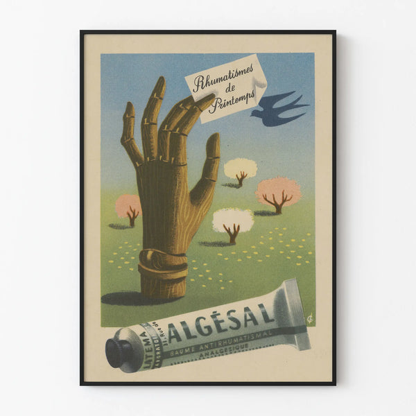 Vintage poster Algésal Baume Antirheumatic