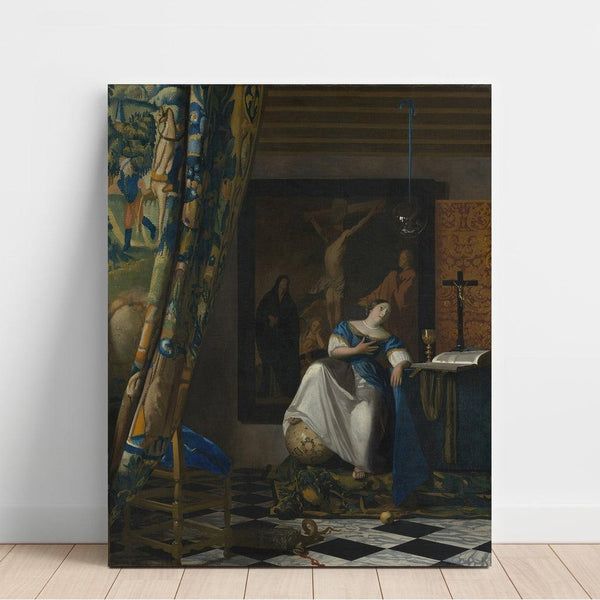Reproduction of the painting Catholic Faith Allegory Painting - Johannes Vermeer
