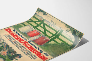 Vintage poster for the clean milk exhibition Hamburg 1903