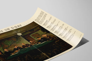 Vintage poster of the Allied commanders during D-Day landings — artwork view