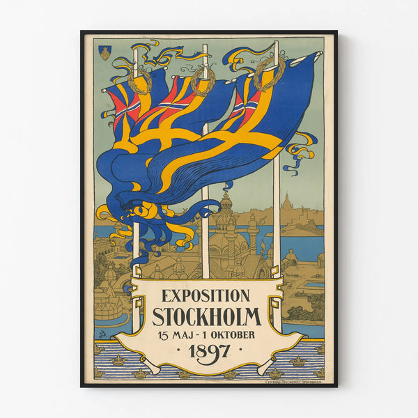 Vintage Poster Exhibition Stockholm 1897