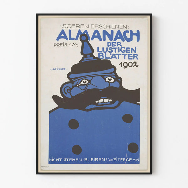 Vintage poster Almanach der Lustigen Blätter 1902 by J. Klinger